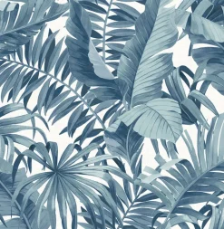 Brewster/ASP 2969-24133 Alfresco Blue Tropical Palm Wallpaper New