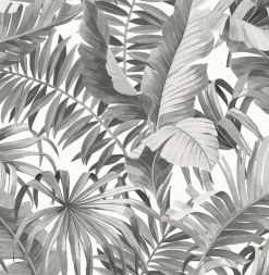Brewster/ASP 2969-24134 Alfresco Grey Tropical Palm Wallpaper