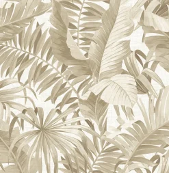 Brewster/ASP 2744-24135 Alfresco Taupe Palm Leaf Wallpaper> Architectural