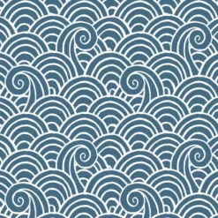 Brewster/ASP 4081-26309 Alorah Blue Wave Wallpaper Outlet