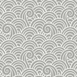 Brewster/ASP 4081-26308 Alorah Grey Wave Wallpaper> Damask, Trellis & Geometrics