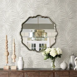 Brewster 3117-675311 Amador Silver Palm Wallpaper Hot