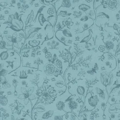 Brewster 375012 Ambroos Blue Woodland Wallpaper Hot
