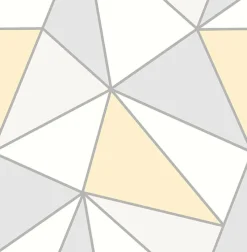 Brewster 2814-24979 Apex Yellow Geometric Wallpaper New