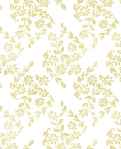Brewster/ASP 2901-25430 Arabesque Mustard Floral Trail Wallpaper> Architectural