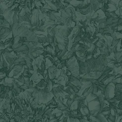 Brewster 307345 Auguste Dark Green Floral Wallpaper Clearance