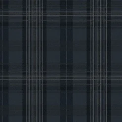 Brewster 3123-330213 Austin Navy Plaid Wallpaper> Damask, Trellis & Geometrics
