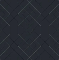 Brewster/ASP 2964-25913 Ballard Indigo Geometric Wallpaper Sale