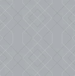 Brewster/ASP 2964-25910 Ballard Pewter Geometric Wallpaper Sale