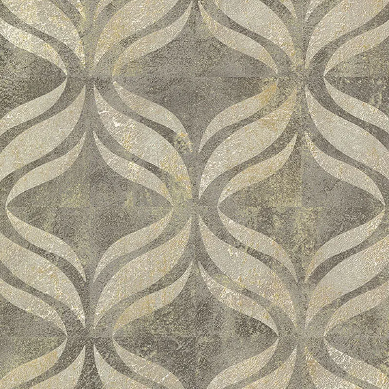Brewster 2766-24429 Beallara Taupe Ogee Wallpaper Outlet