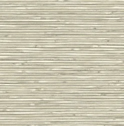 Brewster/ASP 2927-81305 Bellport Ivory Wooden Slat Wallpaper> Brick, Stone & Wood
