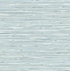 Brewster/ASP 2927-81312 Bellport Sky Blue Wooden Slat Wallpaper> Brick, Stone & Wood