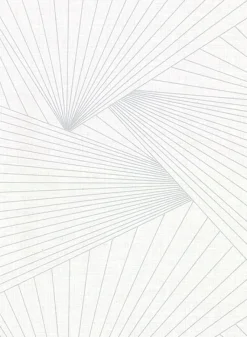 Brewster 2921-50408 Berkeley White Geometric Faux Linen Wallpaper> Damask, Trellis & Geometrics