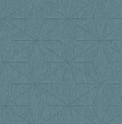Brewster 2896-25342 Bernice Teal Diamond Geometric Wallpaper Hot