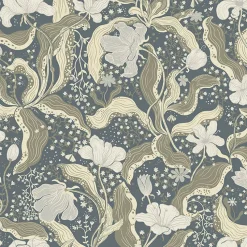 Brewster/ASP 2932-65117 Bodri Blue Tulip Garden Wallpaper New