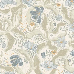 Brewster/ASP 2932-65115 Bodri Light Blue Tulip Garden Wallpaper Sale