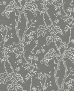Brewster/ASP 2764-24351 Bonsai Grey Tree Wallpaper> Damask, Trellis & Geometrics