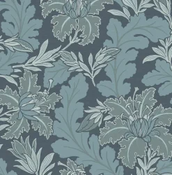 Brewster/ASP 2970-26140 Butterfield Blue Floral Wallpaper> Architectural