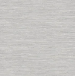 Brewster 4025-82532 Cantor Grey Faux Grasscloth Wallpaper
