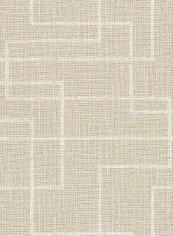 Brewster 2921-50505 Clarendon Wheat Geometric Faux Grasscloth Wallpaper Hot