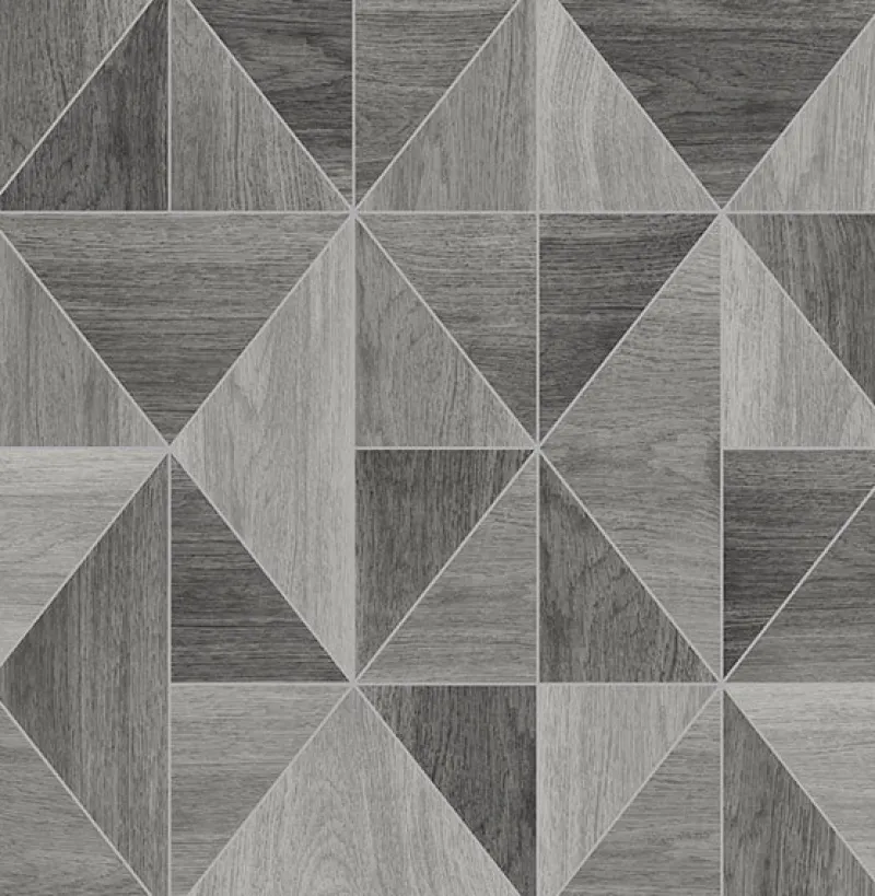Brewster 2836-24963 Corin Grey Wood Geometric Wallpaper Hot