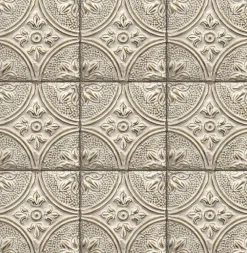 Brewster/ASP 2922-23764 Cornelius Grey Tin Celing Tile Wallpaper> Architectural