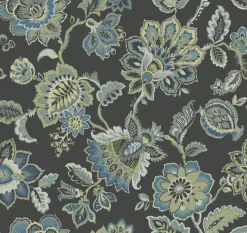 Brewster/ASP 2901-87516 Corona Multicolor Jacobean Wallpaper Outlet