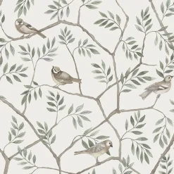 Brewster/ASP 2948-27015 Crossbill Off-White Branches Wallpaper> Architectural