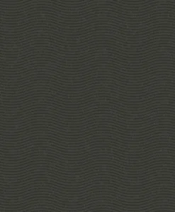 Brewster 395854 Curves Black Glittering Waves Wallpaper Hot