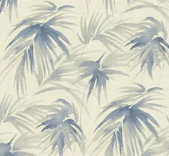 Brewster/ASP 2964-87410 Darlana Blue Grasscloth Wallpaper Outlet