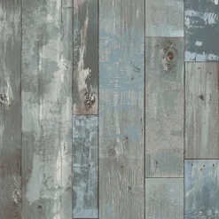 Brewster/ASP 2540-24053 Deena Blue Distressed Wood Wallpaper> Damask, Trellis & Geometrics