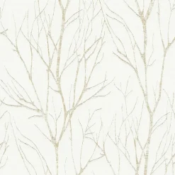 Brewster 2979-37260-3 Diani Gold Metallic Tree Wallpaper Clearance