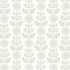 Brewster 3123-13514 Dolly Light Grey Dolly Wallpaper