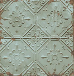 Brewster/ASP 2922-22331 Donahue Turquoise Tin Ceiling Wallpaper> Damask, Trellis & Geometrics