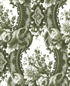 Brewster/ASP 2763-24215 Dreamer Green Damask Wallpaper> Architectural