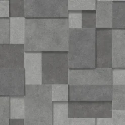 Brewster 2896-25354 Duchamp Dark Grey Patchwork Metallic Wallpaper> Florals