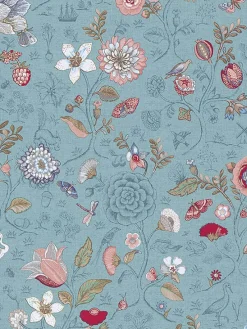 Brewster 375003 Espen Blue Floral Wallpaper> Architectural