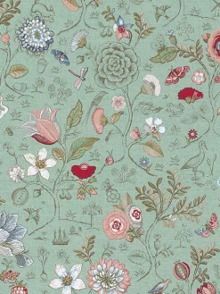 Brewster 375002 Espen Turquoise Floral Wallpaper Hot