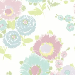 Brewster/ASP 4081-26325 Essie Pastel Painterly Floral Wallpaper> Architectural
