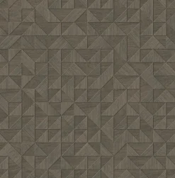 Brewster/ASP 2908-25327 Gallerie Taupe Geometric Wood Wallpaper Clearance