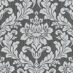 Brewster 4025-82517 Galois Silver Damask Wallpaper> Florals