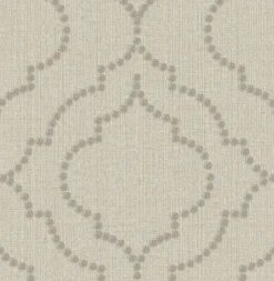 Brewster 2767-003356 Garett Wheat Quatrefoil Wallpaper Online