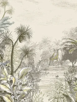 Brewster 300620 Giraffe Natural Wall Mural> Animals & Insects