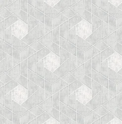 Brewster/ASP 2964-25902 Granada Light Grey Geometric Wallpaper> Florals