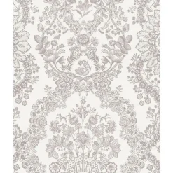 Brewster 375040 Grillig Taupe Damask Wallpaper> Florals
