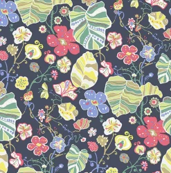 Brewster/ASP 2903-25809 Gwyneth Navy Floral Wallpaper> Architectural