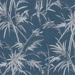 Brewster 2979-37376-6 Hali Blue Fronds Wallpaper New