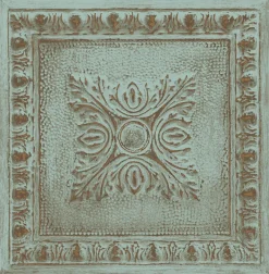 Brewster/ASP 2922-24032 Hillman Turquoise Ornamental Tin Tile Wallpaper> Damask, Trellis & Geometrics