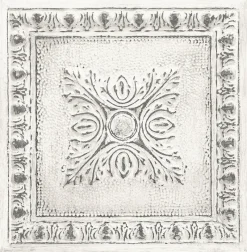 Brewster/ASP 2922-24031 Hillman White Ornamental Tin Tile Wallpaper> Damask, Trellis & Geometrics