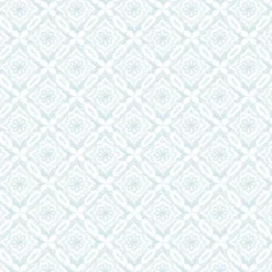 Brewster 3122-10704 Hugson Teal Quilted Damask Wallpaper> Florals